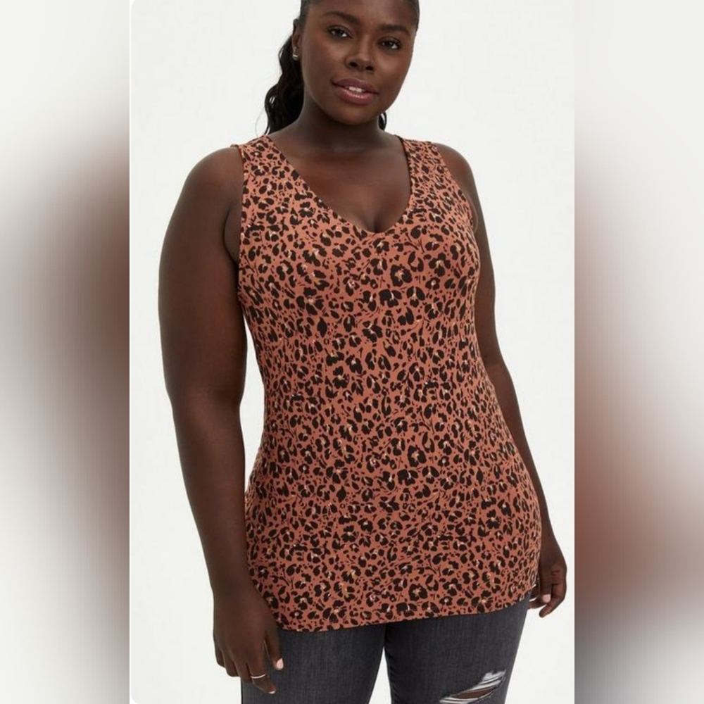 Torrid Leopard Foxy Tank Top